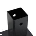 vidaXL podstavce stĺpikov štvorcové 4 ks Antracit 61x61 mm
