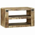 vidaXL TV skrinka s poličkou Hnedá 60 x 32 x 36 cm Mangový masív