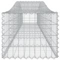 vidaXL Oblúkový gabionový kôš 2 ks 400x50x40/60 cm pozinkované železo
