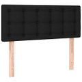 vidaXL Posteľný rám boxspring s matracom čierny 80x200 cm látka