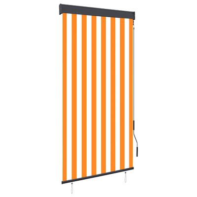 vidaXL Vonkajšia zatemňovacia roleta 80x250 cm biela a oranžová