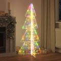 vidaXL Vianočný stromček 160 LED Viacfarebný 150 cm Akryl