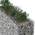 vidaXL Gabiónová vyvýšená posteľ 2 ks 170 x 50 x 150 cm Strieborná