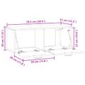 vidaXL Nástenná TV skrinka Nástenný Dymový dub 78,5 x 31 x 30 cm