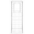 vidaXL Gabiónové koše/stĺpy 2 ks 50x50x140 cm železo