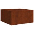 vdaXL Ohnisko 60x60x30 cm korténová oceľ