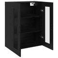 vidaXL Servírovacia skriňa Čierny dub 69,5 x 34 x 90 cm