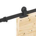 vidaXL Posuvné dvere NARVIK Prírodná a čierna 85 x 210 cm (213,5 cm)