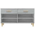 vidaXL Botník sivý dub sonoma 102x35x55 cm spracované drevo
