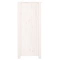 vidaXL Komoda biela 70x35x80 cm borovicový masív