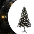 vidaXL Vianočný stromček Čierna 120 cm PVC