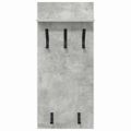 vidaXL Vešiak na stenu Nástenná montáž Betónová šedá 40 x 10 x 90 cm