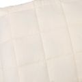 vidaXL Záťažová prikrývka bledokrémová 140x200 cm 10 kg látka
