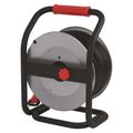 Predlžovací kábel EMOS P084505 PROFI na bubne 50 m / 4 zásuvky / čierny / guma / 230 V / 1,5 mm2