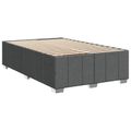 vidaXL Posteľ boxspring s matracom Tmavosivá 120 x 190 cm Látka