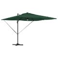 vidaXL Roma Parasol Zelená 286 x 284 x 270 cm Hliník a polyester
