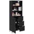 vidaXL Highboard 2 ks Čierny dub 69,5 x 34 x 180 cm Kompozitné drevo