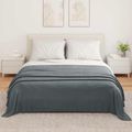 vidaXL Prikrývky na hodenie 6 ks Tmavosivá 350 x 270 cm 8.09 kg Flís