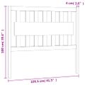 vidaXL Čelo postele čierne 105,5x4x100 cm masívna borovica
