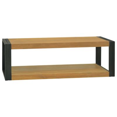 vidaXL Nástenná kúpeľňová skrinka 110x45x35 cm masívne tíkové drevo