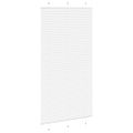 vidaXL plisovaná roleta biela 105x200 cm šírka látky 104,4 cm