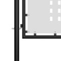 vidaXL Záhradná brána oceľová 400x175 cm čierna