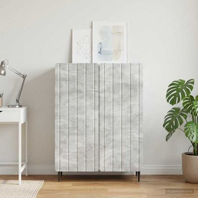 vidaXL Servírovacia skriňa Betónovo sivá 66 x 34,5 x 92 cm