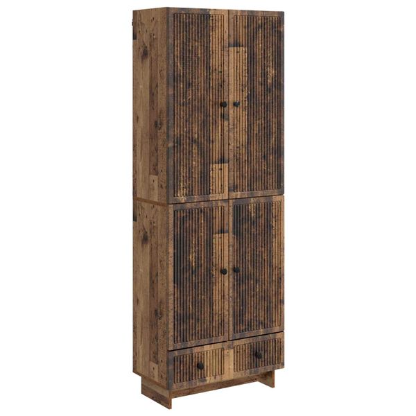 vidaXL Sada skríň 2 pcs Staré drevo 66 x 34,5 x 95 cm Kompozitné drevo