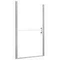 vidaXL Sprchové dvere nepriehľadné tvrdené sklo 91x195 cm
