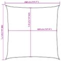 vidaXL Tieniaca plachta 160 g/m², tmavozelená 3,6x3,6 m, HDPE