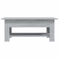 vidaXL Konferenčný stolík sivý dub sonoma 102x55x42cm kompozitné drevo