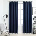 vidaXL Zatemňovacie závesy s háčikmi 2 ks, modré 140x245 cm