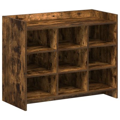 vidaXL Skriňa na topánky Dymový dub 85 x 39,5 x 70 cm Kompozitné drevo