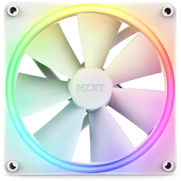 NZXT ventilátor RF-D14SF-W1 biely Ventilátor, 140mm, FDB ložisko, výška 25mm, PWM, ARGB LED, biely