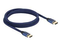 Ultra High Speed - HDMI kábel - HDMI s pinmi (samec) do HDMI s pinmi (samec) - 2 m - trojnásobne tienený - modrá - kontakty osvetlené zlatou farbou, podpora 8K60Hz (7680 x 4320)