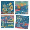 Vyškrabovacie obrázky podľa Vincenta Van Gogha