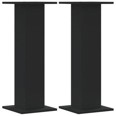 vidaXL Stojany na rastliny 2 ks čierne 30x30x80 cm kompozitné drevo