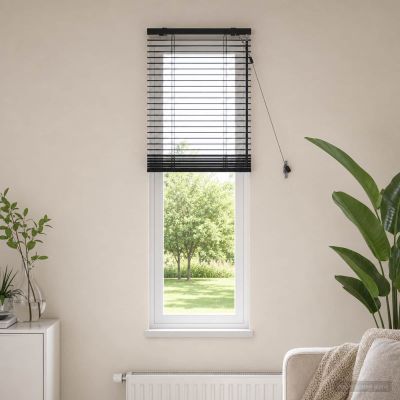 vidaXL Žalúzia Tmavohnedá 55 x 160 cm 35 mm Masívne Paulownia drevo