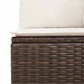 vidaXL Súprava záhradných pohoviek 10 ks Hnedá a smotanová polyratan