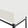 vidaXL Strieška na altánok 310 g/m² 4x3 m krémovo-biela