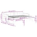 vidaXL Rozkladacia denná posteľ s matracmi žltá 80x200 cm zamat