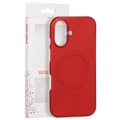 Puzdro Tecto Shield Mistiq Mag pre iPhone 16 6,1" červené