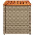 vidaXL Záhradné príručné stolíky 2ks béžové 55x34x37cm polyratan masív