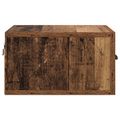 vidaXL Nočný stolík Staré drevo 35 x 35 x 20 cm Kompozitné drevo