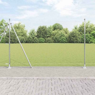 vidaXL Hexagonálne oplotenie s betónovým podstavcom 10 x 1,6 m