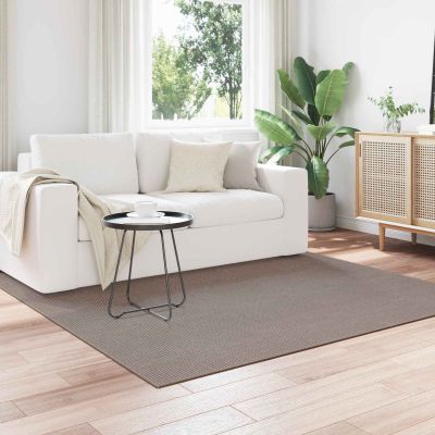 vidaXL Kusové koberce Štvorcový LUGO Sivohnedá 200 x 200 cm Polyester
