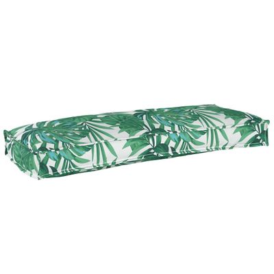 vidaXL Podložka List Vzor listov 100 x 40 x 8 cm Oxfordská látka