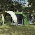 vidaXL Tunelový stan 6-miestny Zelená 185T Polyester s PU náterom