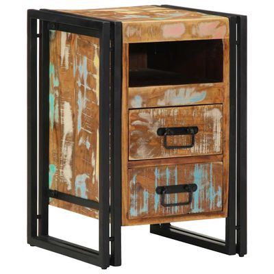 vidaXL Nočný stolík 40x40x59 cm masívne recyklované drevo