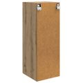 vidaXL Nástenná skrinka 33 x 34,5 x 90 cm Kompozitné drevo Dub artisan